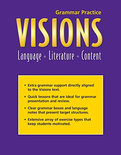 Stock image for Visions: Grammar Practice for sale by Front Cover Books