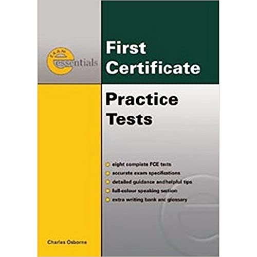 Stock image for ESSENTIAL PRACTICE TESTS:FCE WITH ANSWER KEY (Exam Essentials) for sale by Chiron Media