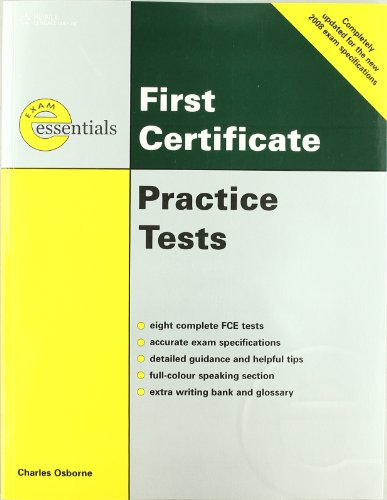 9781424028283: Thomson exam essentials. First certificate. Practice tests with answer key. Revised edition. Per le Scuole superiori