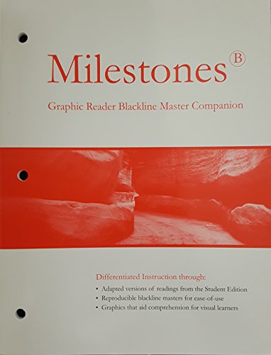 Stock image for Milestones B Graphic Reader Blackline Master Companion ; 9781424034277 ; 1424034272 for sale by APlus Textbooks