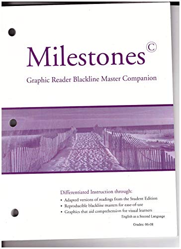 9781424034284: Milestones C: Graphic Reader Blackline Master Companion