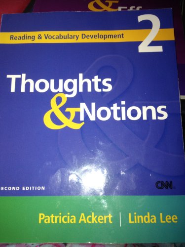 Imagen de archivo de Thoughts & Notions (Reading & Vocabulary Development) a la venta por SecondSale