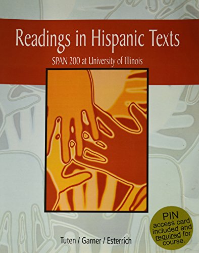 Imagen de archivo de Readings in Hispanic Texts a la venta por HPB-Red