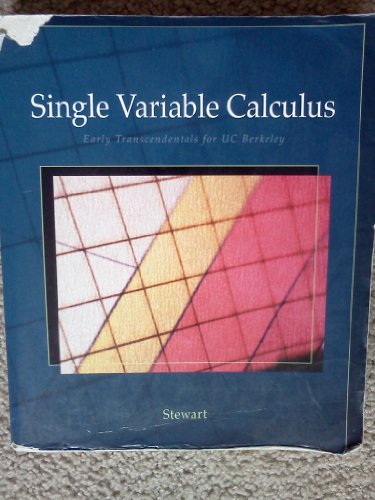 Stock image for Single Variable Calculus: Early Transcendentals for UC Berkeley for sale by ThriftBooks-Atlanta