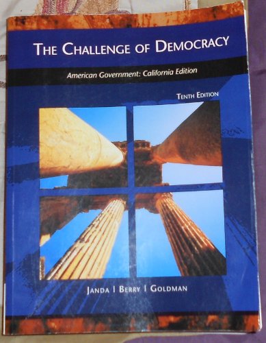 The Challenge of Democracy (9781424061648) by Jeffrey M. Berry Kenneth Janda