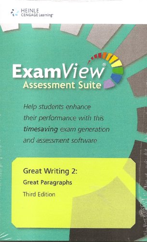 Great Writing 2: Great Paragraphs - ExamView Assessment Suite, Third Edition (9781424062126) by Keith S. Folse; April Muchmore-Vokoun; Elena Vestri Solomon