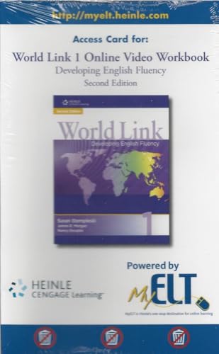 World Link 1 Online Video Workbook Access Card (9781424065868) by Susan Stempleski; James R. Morgan; Nancy Douglas