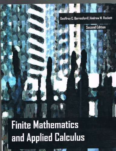 Stock image for Finite Mathematics and Applied Calculus (2nd edition) for sale by SecondSale