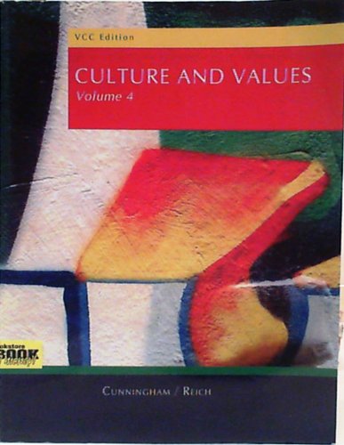 Beispielbild fr Culture and Values (VCC edition volume 4) zum Verkauf von Better World Books