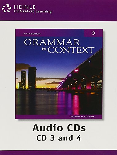 Imagen de archivo de Grammar in Context 3 Audio CDs, 5th Edition a la venta por -OnTimeBooks-