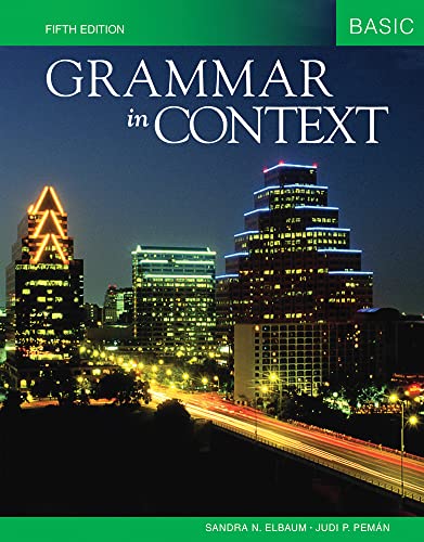 Imagen de archivo de Grammar in Context: Basic a la venta por More Than Words