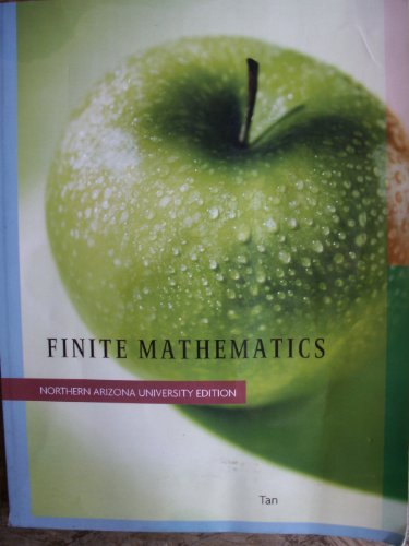 9781424079773: Finite Mathematics: Northern Arizona University Edition [Paperback] by S. T. Tan