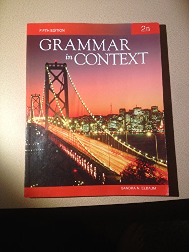 Stock image for Grammar in Context 2B, 5th Edition for sale by SecondSale