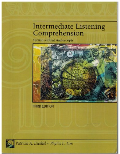 Stock image for Intermediate Listening Comprehension Version Without Audioscripts for sale by Patrico Books
