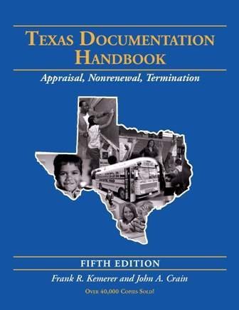 Stock image for Texas Documentation Handbook: Appraisal, Non Renewal, Termination for sale by BooksRun