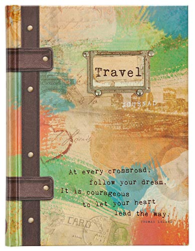 

Travel Journal (Hardcover) – 160 Blank Lined Pages, 6” x 0.4” x 8” – Perfect Gift for Birthdays, Holidays, an Upcoming Trip, and More