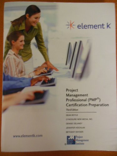 Beispielbild fr Project Management Professional Certification Preparation zum Verkauf von HPB-Red