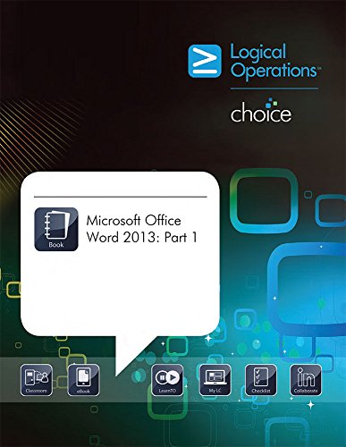Imagen de archivo de Microsoft Office Word 2013 : 091024S: Part 1 a la venta por Better World Books