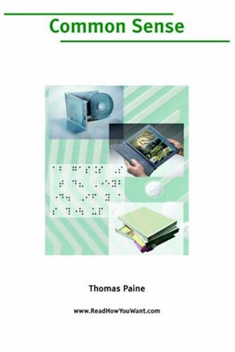 Common Sense (9781425019587) by Paine, Thomas