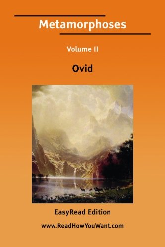 Metamorphoses: Easyread Edition (9781425053574) by Ovid