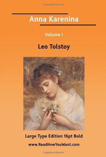 Stock image for Anna Karenina Volume I(Large Print) for sale by WorldofBooks