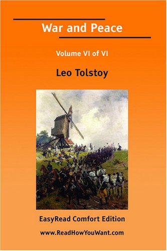 War and Peace Volume VI of VI[EasyRead Comfort Edition] (9781425062583) by Leo Tolstoy