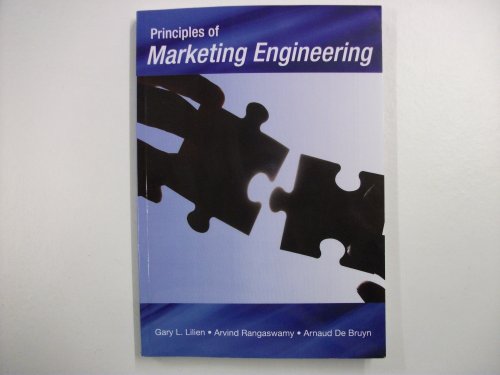 Stock image for Principles of Marketing Engineering for sale by Better World Books: West