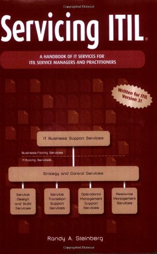 Stock image for Servicing ITIL : A Handbook of IT Services for ITIL Service Managers and Practitioners for sale by Better World Books