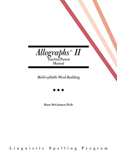 Stock image for Allographs Ii Teacher/Parent Manual: Linguistic Spelling Program for sale by GreatBookPrices