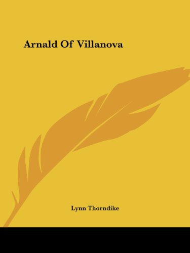 Beispielbild fr Arnald of Villanova zum Verkauf von medimops