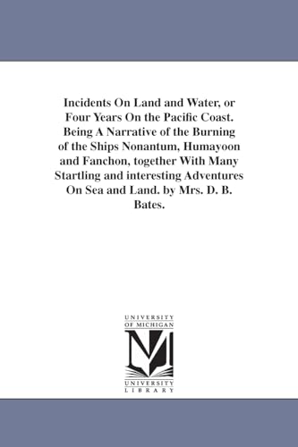 Imagen de archivo de Incidents on land and water a la venta por PBShop.store US