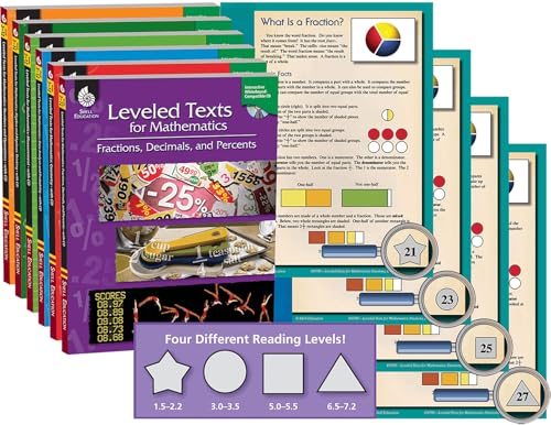 Imagen de archivo de Leveled Texts for Mathematics: 6-Book Set a la venta por Books Unplugged