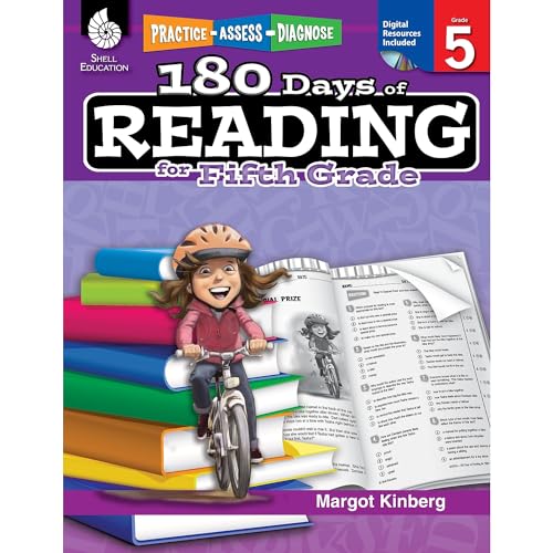 9781425809263: 180 Days of Reading for Fifth Grade: Practice, Assess, Diagnose (180 Days of Practice)