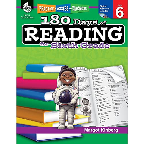 Beispielbild fr 180 Days of Reading: Grade 6 - Daily Reading Workbook for Classroom and Home, Reading Comprehension and Phonics Practice, School Level Activities . Challenging Concepts (180 Days of Practice) zum Verkauf von KuleliBooks
