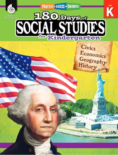 Beispielbild fr 180 Days of Social Studies: Grade K - Daily Social Studies Workbook for Classroom and Home, Cool and Fun Civics Practice, Kindergarten Elementary School Level History Activities Created by Teachers zum Verkauf von Read&Dream