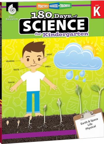 Stock image for 180 Days of Science: Grade K - Daily Science Workbook for Classroom and Home, Cool and Fun Interactive Practice, Kindergarten School Level Activities . Challenging Concepts (180 Days of Practice) for sale by SecondSale