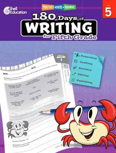 Imagen de archivo de 180 Days of Writing for Fifth Grade - An Easy-to-Use Fifth Grade Writing Workbook to Practice and Improve Writing Skills (180 Days of Practice) a la venta por Dream Books Co.