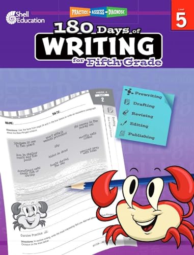 

180 Days of Writing for Fifth Grade - An Easy-to-Use Fifth Grade Writing Workbook to Practice and Improve Writing Skills (180 Days of Practice)