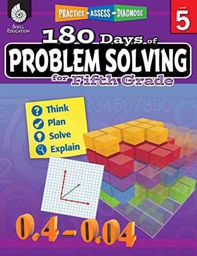 Imagen de archivo de 180 Days of Problem Solving for Fifth Grade Build Math Fluency with this 5th Grade Math Workbook (180 Days of Practice) a la venta por Goodwill Books