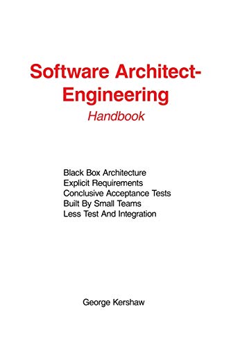 Beispielbild fr Software Architect-Engineering: Handbook zum Verkauf von Lucky's Textbooks