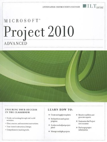 Imagen de archivo de Project 2010: Advanced + Certblaster (ILT) a la venta por HPB-Red