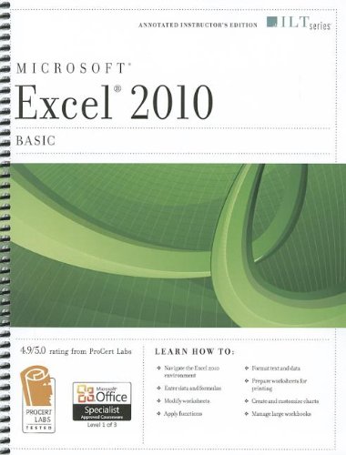 9781426021541: Excel 2010: Basic + Certblaster