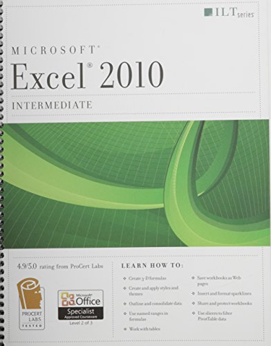 Stock image for Excel 2010 : Intermediate for sale by Better World Books