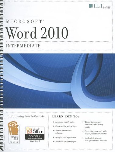 9781426021657: Word 2010: Intermediate + Certblaster