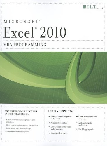 Beispielbild fr Excel 2010: VBA Programming zum Verkauf von Ammareal