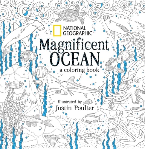 Beispielbild fr National Geographic Magnificent Ocean: A Coloring Book zum Verkauf von WorldofBooks