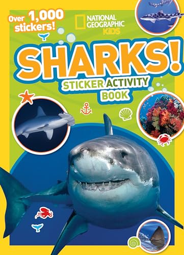 

National Geographic Kids Sharks Sticker Activity Book: Over 1,000 Stickers! (NG Sticker Activity Books)