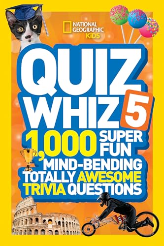 Beispielbild fr National Geographic Kids Quiz Whiz 5: 1,000 Super Fun Mind-bending Totally Awesome Trivia Questions zum Verkauf von Wonder Book