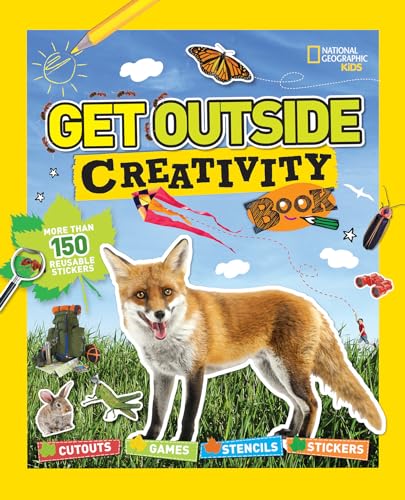 9781426323263: Get Outside Creativity Book: Cutouts, Games, Stencils, Stickers (National Geographic Kids) [Idioma Ingls]