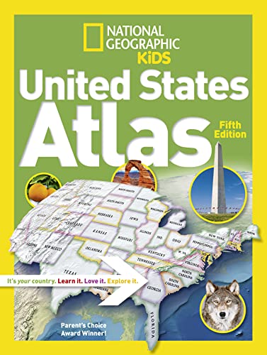 9781426328541: National Geographic Kids United States Atlas, Fifth Edition